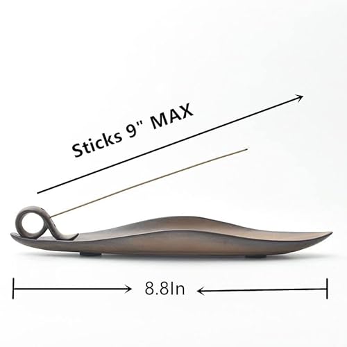 Djiale Handmade Ceramic Incense Burner With Ash Catcher - 9-Inch Size For Meditation, Yoga, And Aromatherapy - Elegant Floral Design For Relaxation.(Shape 9) #TOP1