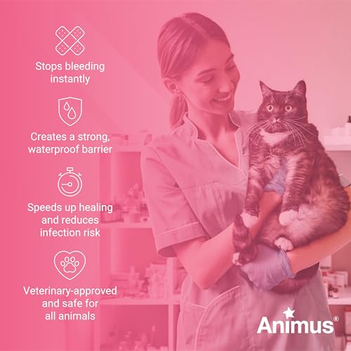 animus skinbond animal skin glue  quick-setting surgical glue  fast-acting bleeding control amp wound closure  flexible amp waterproof wound sealer  2ml amp 10 applications - made in the usa