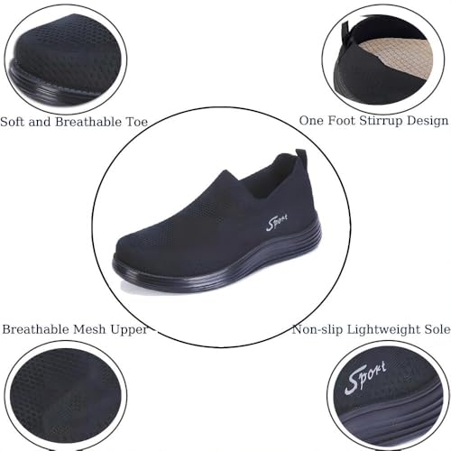 Men's Casual Loafers Lightweight Slip-on Outdoor Comfort Walking Sport Fashion Mesh Non-Slip Breathable Shoes3