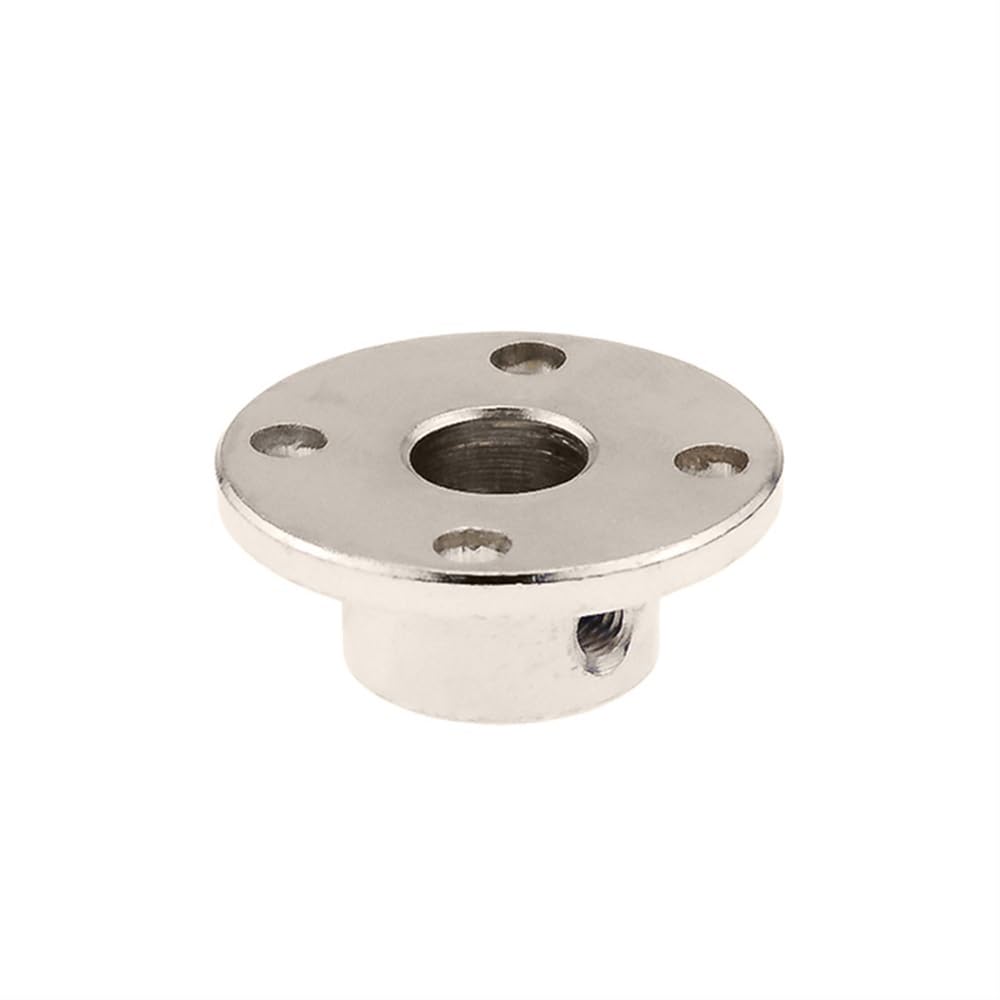 Accouplement à bride rigide for moteur pas à pas, connecteur d'arbre en acier 3,17-14 mm avec clé, 1 pièce(3.17mm)