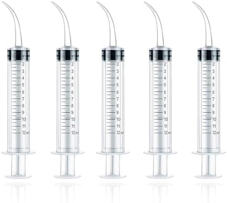 Graduated Syringe Injection 5 Pcs 12ml Disposable Graduated Syringe for Irrigation Syringe ...