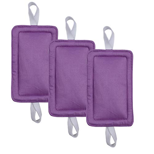 Image of Door Silencer Door Jammer Door Closer Cushion Nursery Door Silencer Door Latch Cover 3 Pack for Noise Reducing Quiet Doors Baby Toddler Safety 3.25 x 5.5 Inch (New Purple)