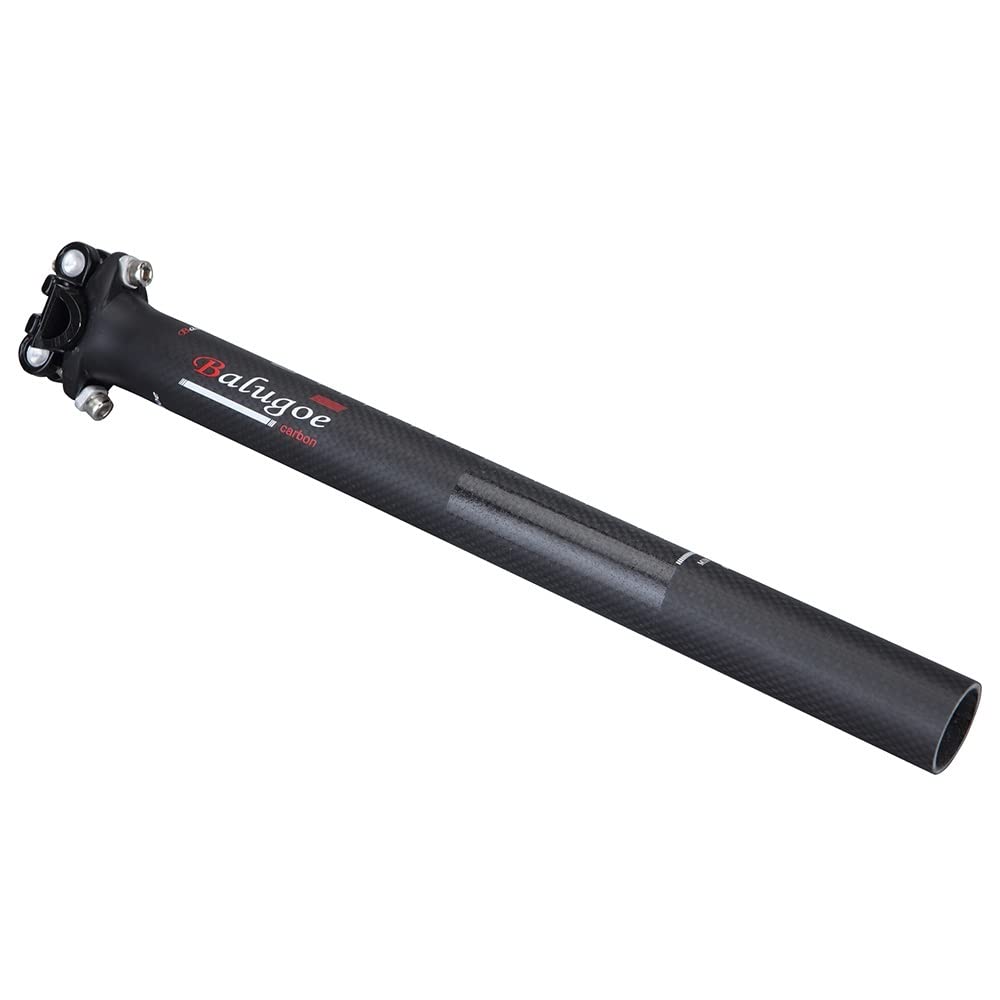 Fahrradsattelstütze 3K Vollcarbonfaser Fahrradsattelstütze Carbon Fahrradsattelstützen MTB Fahrradteile 27,2/30,8/31,6 * 350mm400mm Fahrradsattelstütze (30,8-400mm)