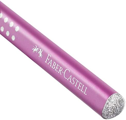 Faber-Castell Jumbo Sparkle Pencils Pearl Pink/Turquoise -Set of 2