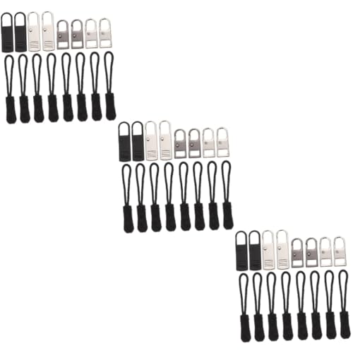 ARTIBETTER 1set Replacement Zipper Heads Kit Detachable Zipper Pulls for Repairing Clothing Bags and Luggage Durable Non Skid Design Simple Installation Versatile Use 16pcs