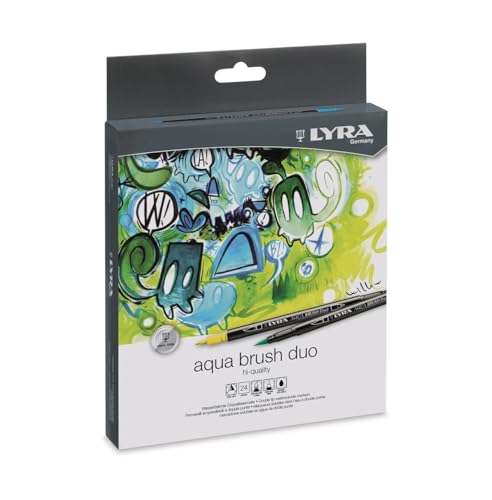 LYRA Aqua Brush Duo - Etui 24 feutres Double Pointe