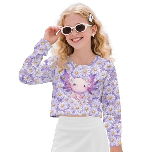 Ystardream Long Sleeve Shirts for Girls Crop Tops Toddler Girl Fall Winter Clothes