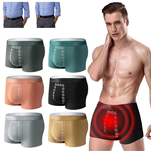 Ropa interior de masaje para hombre, ropa interior de terapia magnética, cómoda y de campo de energía, calzoncillos tipo bóxer para terapia magnética para un aumento rápido, ropa interior de
