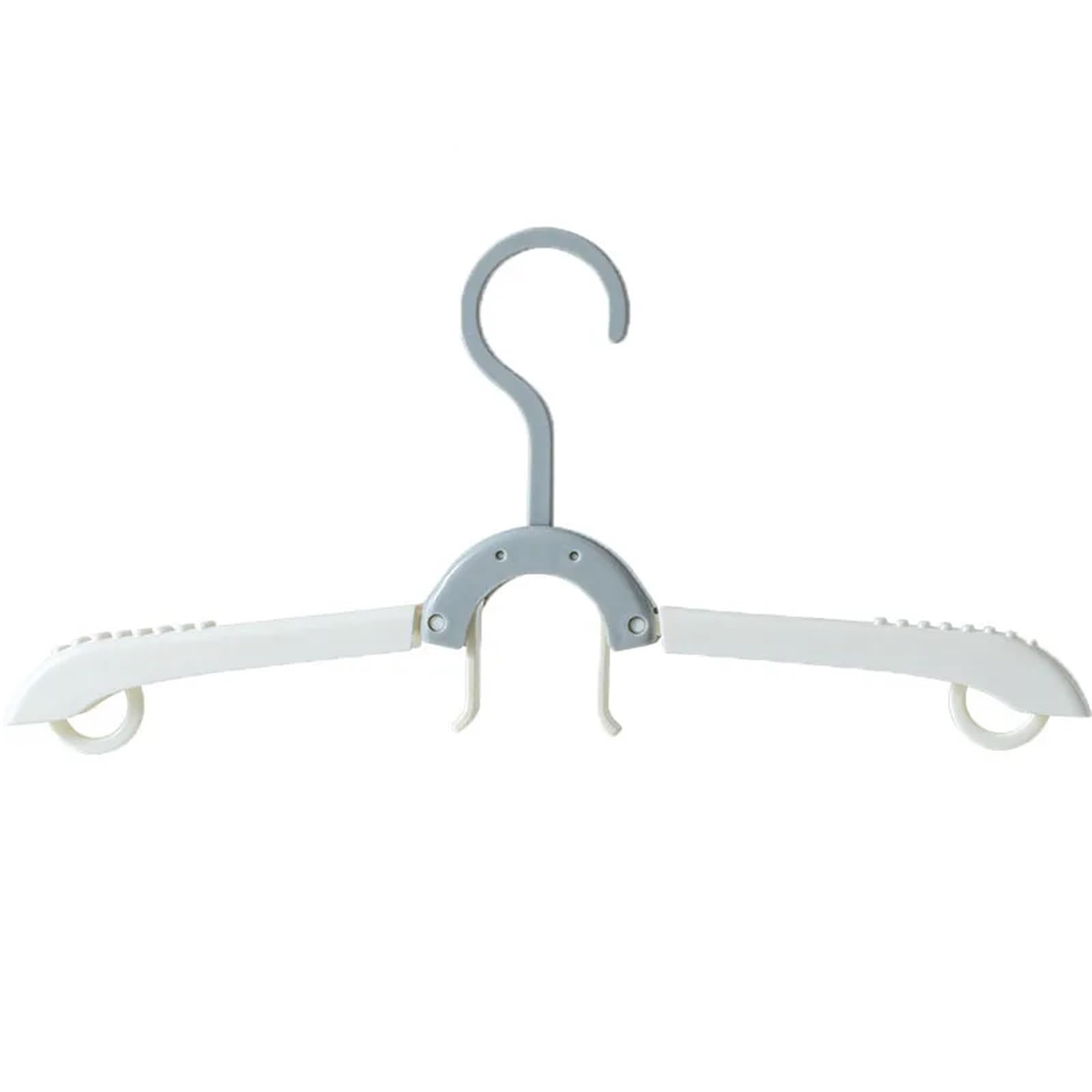 Travel Hangers Multi Function Travel Hanger Folding Clothes Rack Portable Laundry Drying for Business Trips and Home Use(Grey-White-1PC)