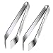 BeeHomePower Kitchen Tweezers Stainless Steel, Tweezers for Fish Bones, Non-Slip, Precision Grip, Fish Tweezers, Fishbone Pliers, Kitchen Pliers Pincer Seafood Tools, Fish Bone Tweezers Set, 2 Pcs