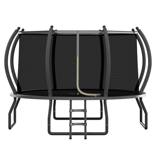 YUMPIE 12FT Outdoor Trampoline with Ladder