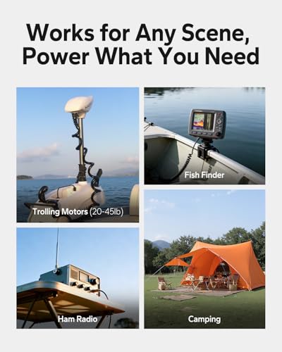 Image of LiTime 12V 50Ah Lithium LiFePO4 Battery for Trolling Motor Fish Finder RV