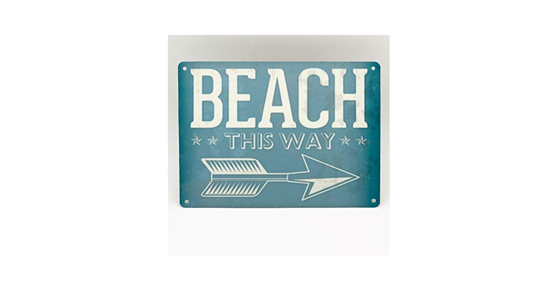 Targa Decorativa Porta In Legno Con Infradito - Stile Spiaggia Per Bar, Casa O Ristorante 53x22cm