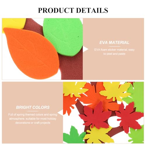 Vinilos Decorativos de Eva Foam estilo planta y dibujos cartoon 4 sets DIY miniatura 3