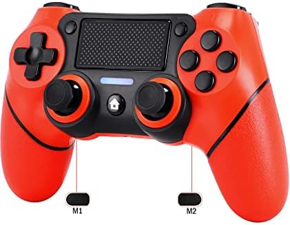 Wsxvzxc Controller Wireless for Ps4 Controller with Programming Key/Turbo /6-Axis Dual Shock Game Remote Joysticks Support Play-Station 4 Ps4 Console Pro/Slim