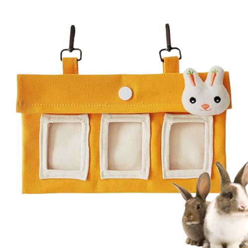 De Heno para Chinchilla,Bolsa De Comida De Hierba para Mascotas Pequeñas | Saco De Heno De Lona para Conejos, Hámsteres y Cobayas Accesorio para Jaulas
