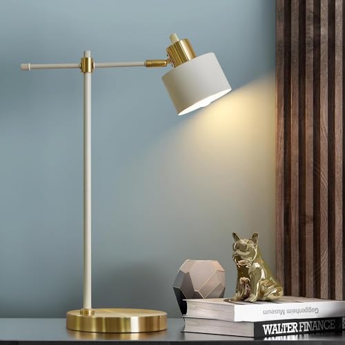 OYEARS Modern Industrial Desk Lamp for Reading LED 22.2“ Metal Ta...