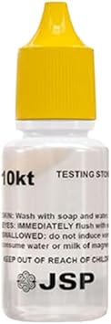 Waytest 10K Gold Testing Solution محدد النقاء المعادن الثمينة المصنوعة في الولايات المتحدة الأمريكية
