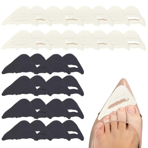 16 Pares de Relleno Ajustable para Dedos de Zapatos Negro y Beige miniatura 1