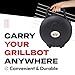 Grillbot Carry Case Automatic Grill Cleaning Robot – Weatherproof, Portable Protective Case with Handle & Locking Tabs