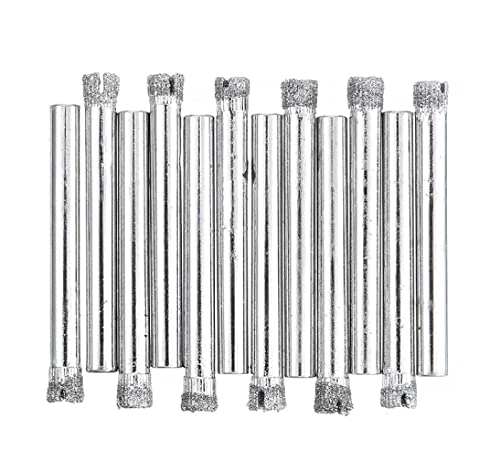 NUSHKI 12 Piezas Brocas Diamante 6 mm para Cerámica miniatura 5