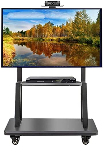 Soporte rodante para TV 32-75 pulgadas con ruedas y estante miniatura 1