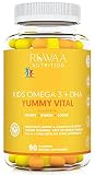 Omega 3 Gummies for Kids, DHA Gummies for Kids, Plant-Based Omega 3 6 9 + DHA & Vitamin C: Immune Su