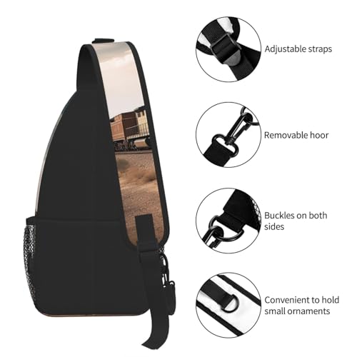 Sling Bag para Hombre y Mujer, mochila cruzada urbana miniatura 7