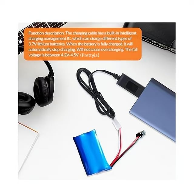 Cargador de batería de litio Lipo de 3.2 V con cables USB para drones 3