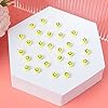 300pcs Yellow Smile Face Acrylic Beads,7 Mm Acryl Happy Face Spacer Beads for DIY Jewelry Bracelet Earring Necklace Craft Making Supplies #2