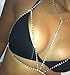 Zealmer Rhinestone Women Harness Body Chain Bikini Bra Chain Party Jewelry Silver Tone