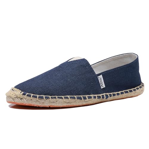 Image of Altxic Men's Closed Toe Comfortable Canvas Slip on Flat Espadrilles