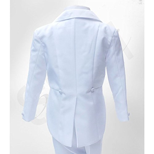 Image of Beau Kid Baby and Boys 5 Piece Christening Communion Tuxedo Tail Suits
