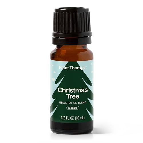 Plant Therapy Christmas Tree Holiday Essential Oil Blend for Essential Oil Diffuser DIY Candles Room Spray Bath Salts Gifts & More 100% Pure Undiluted Natural 10 mL (1/3 oz)