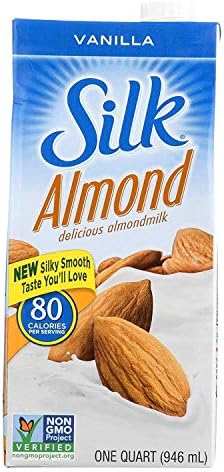 Silk Vanilla Pure Almond Milk, 32 Ounce Aseptic Pack - 6 per case.6