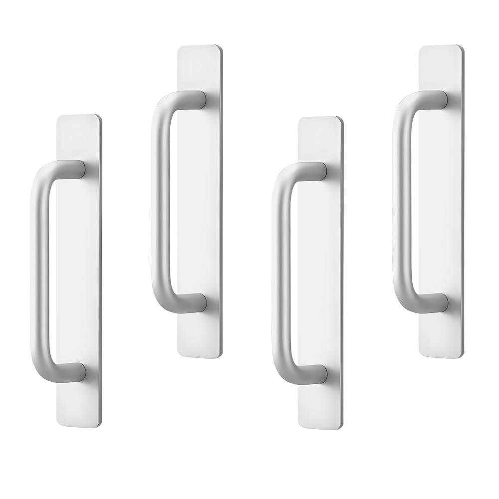 FEIHS 4 Pcs Door Pull Handle Stick On Handles, for All Types of Doors — image 1