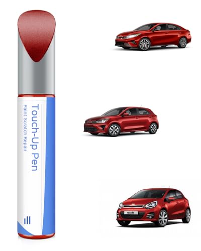 PARTS4EV Touch Up Paint Compatible with Kia Exact Match Chips and Nicks Touch Up (Currant Red(R4R) Compatible with Forte/Rio/Rio5)