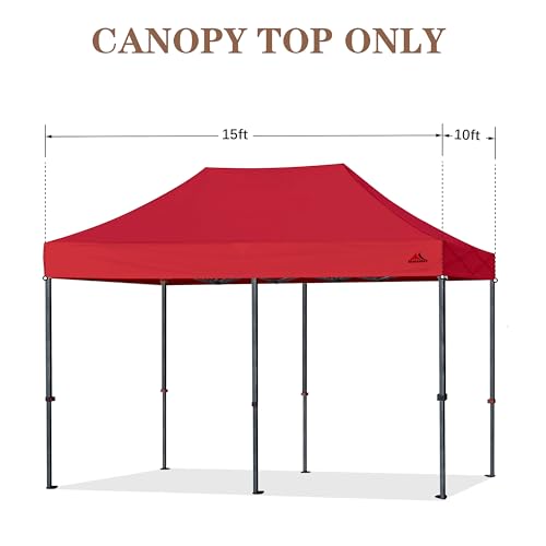 Image of SCOCANOPY Red Commercial 10x15 Canopy Replacement Canopy Top