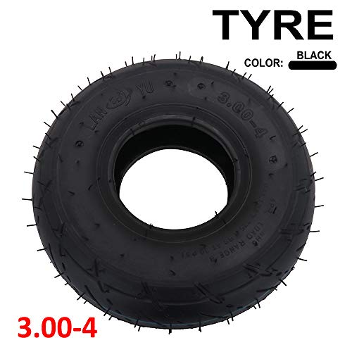 AnXin 3.00-4 schlauchlose Vakuumreifen für Razor E300 Scooter, Pocket Rocket, Motorrad, Utility Dolly, Sackkarre, 3,00 x 4 Reifen