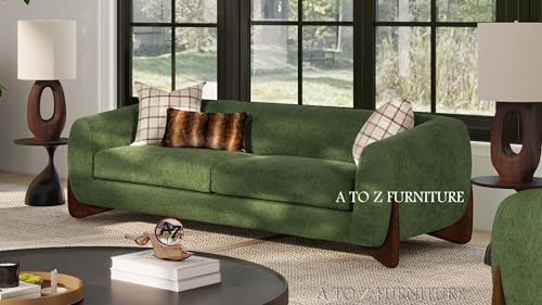 Image of A to Z Furniture Classic Chesterfield Sofa Set Luxury Chesterfield Sofa in for Home Living Room & Office (Green 3+1)