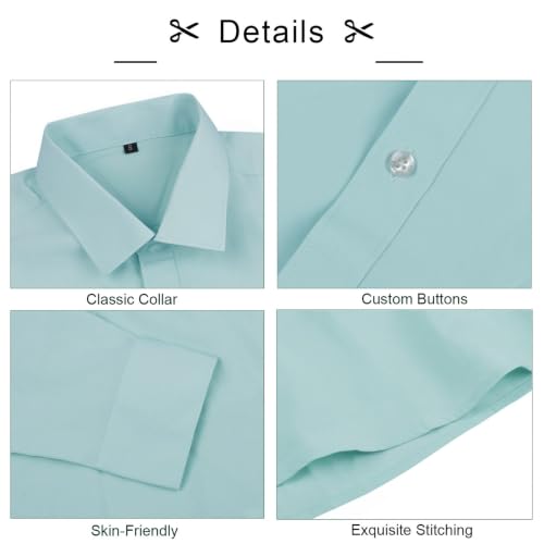 Image of Alizeal Mens 3 Pcs Long Sleeve Shirts Set