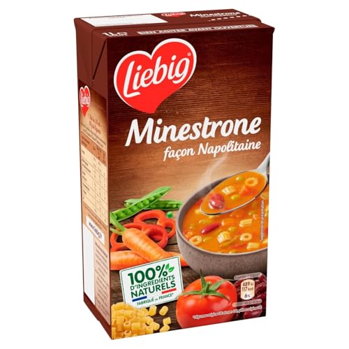 Soupe Minestrone Liebig pour vos dîners express en famille, pack de 4 briques 1L