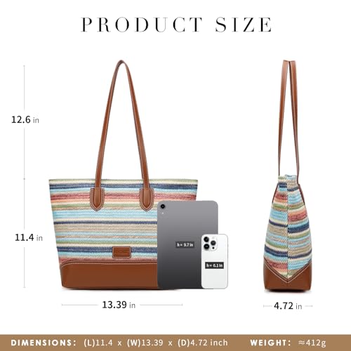 HKCLUF Tote Bag para Mujer, Bolso Tote Vegano miniatura 5