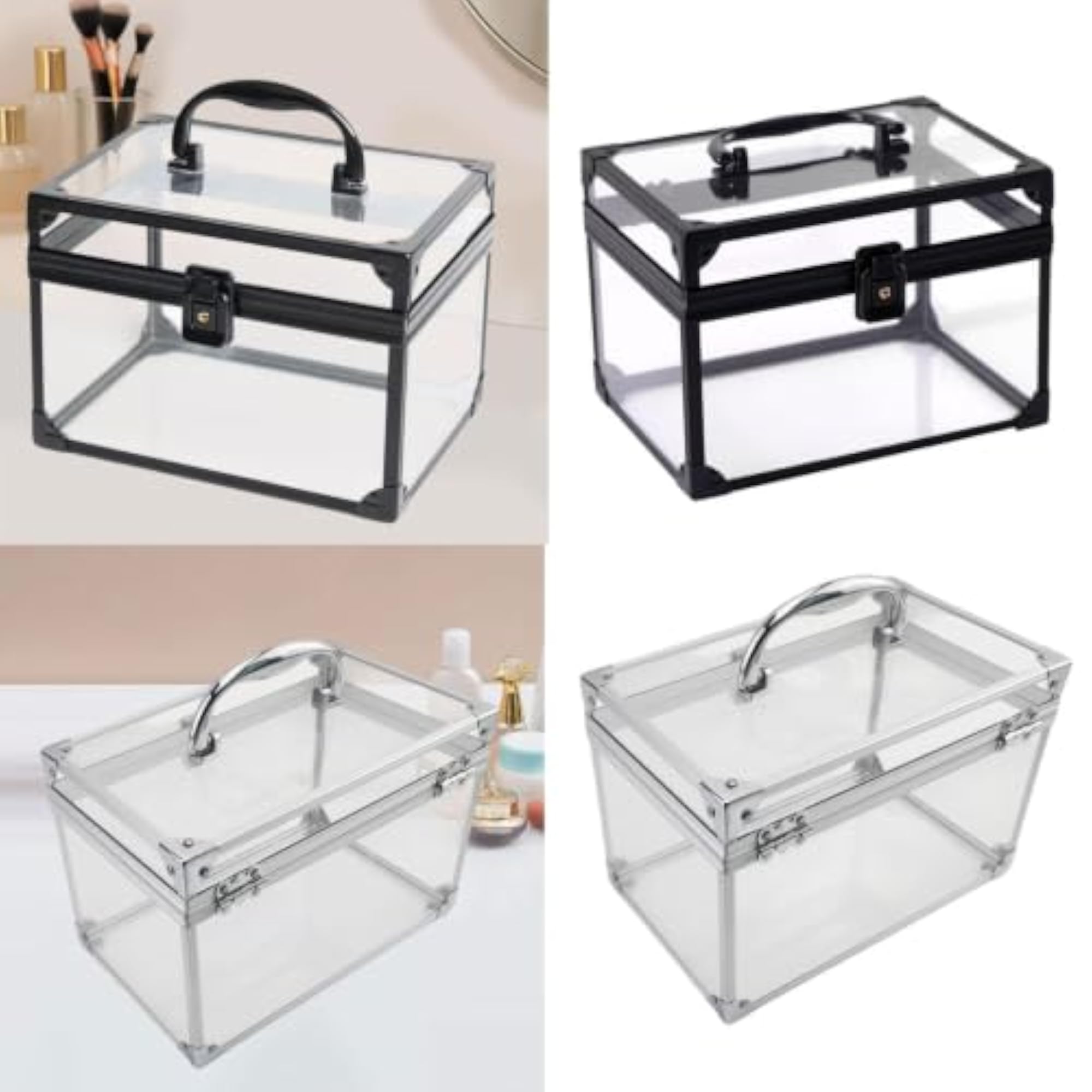 Acrylic Makeup Case Lightweight Toiletry Organizer for Vanity