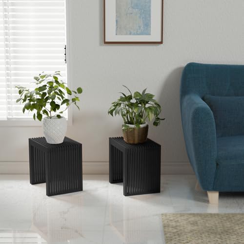 Image of APRTAT Bamboo Dining Bench 17-Inch Indoor Wood Shoe Rack Bench for Entryway | Easy Assemble, Sturdy & Durable,Slatted Design,Versatile Everyday Seating,Living Room Hallway Bedroom Bathroom