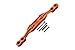GPM for ARRMA 1/7 Infraction 6S BLX ARA109001 Aluminum Front/Rear Body Post STABILIZER -5PC Set (Orange)
