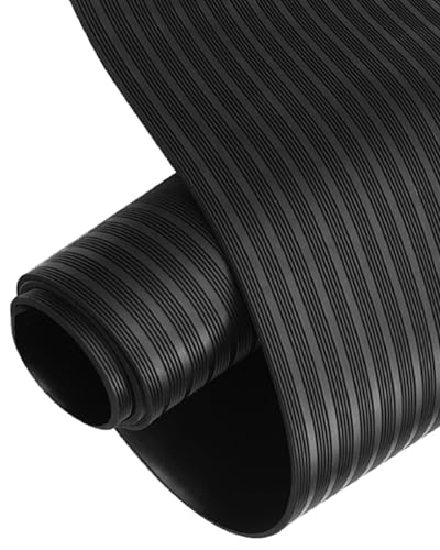 Suelo Goma Estera Aislante de Alta Tensión de 6 KV, Estera Aislante de Seguridad Eléctrica No Conductora para Cuadros Eléctricos, Rollo Aislante de Caucho para Suelos(Black,4mx1mx3mm(13'x3'x1/8'))