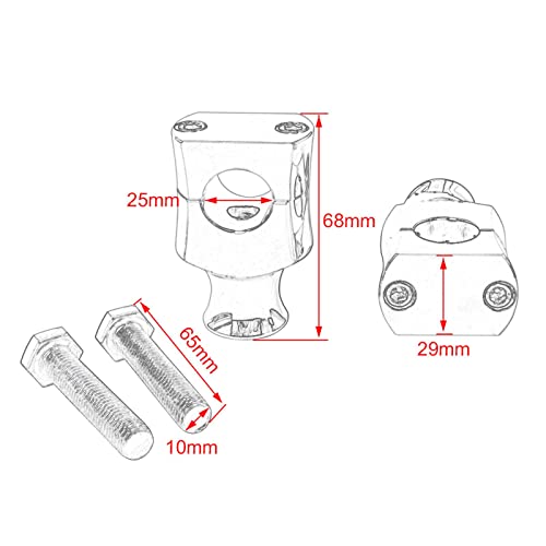 Kokiya Braçadeira Do Do Guidão Da Motocicleta, Fornece Posição de Adequada para Você, Do Guidão, 25m