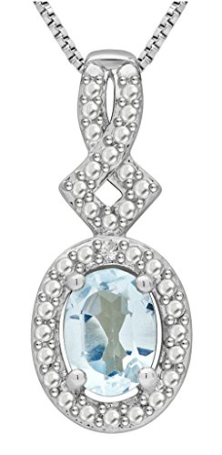 Blue Topaz And Diamond Accent Ring, Earring, Pendant And Bangle 4 Piece Jewelry Set #TOP1