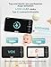 GHB Babyphone mit Kamera 5 Zoll 720P HD Display mit bis zu 168h Akkulaufzeit im VOX Schlafmodus Split-Screen-Anzeige Nachtsicht 4X Zoom Schwenkbar
